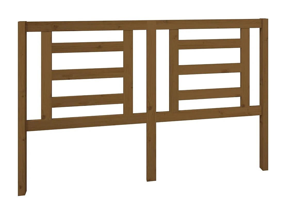 Kopfteil für Bett | Bett-Kopfteil Honigbraun 156x4x100 cm Massivholz Kiefer -MN213871