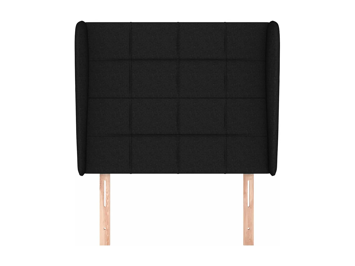 Kopfteil für Bett | Bett-Kopfteil mit Ohren Schwarz 93x23x118/128 cm Stoff -MN284361