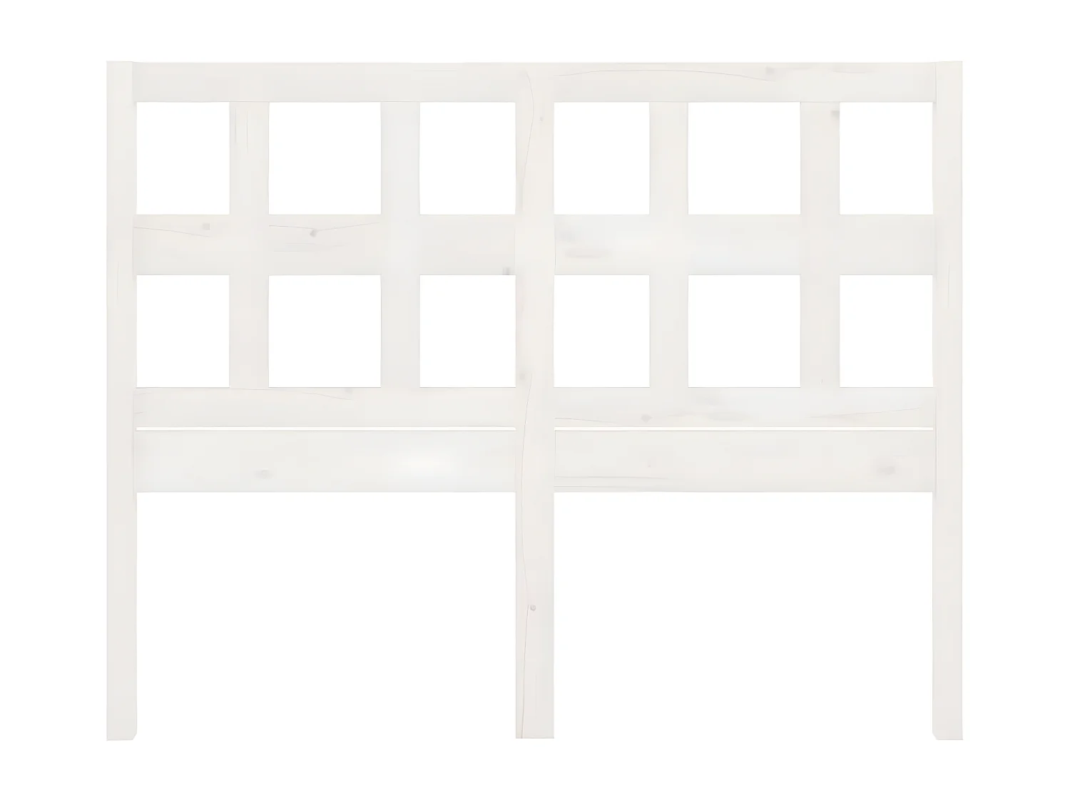 Kopfteil für Bett | Bett-Kopfteil Weiß 185,5x4x100 cm Massivholz Kiefer -MN939156