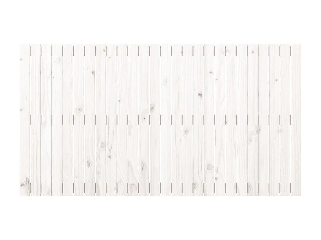 Wand-Kopfteil für Bett | Bett-Kopfteil Weiß 166x3x90 cm Massivholz Kiefer -MN617866