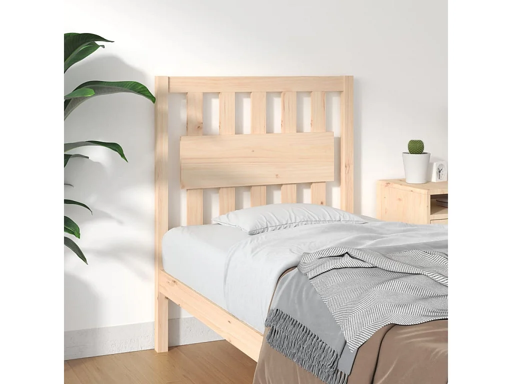 Kopfteil für Bett - Bett-Kopfteil 80,5x4x100 cm Massivholz Kiefer -MN378685