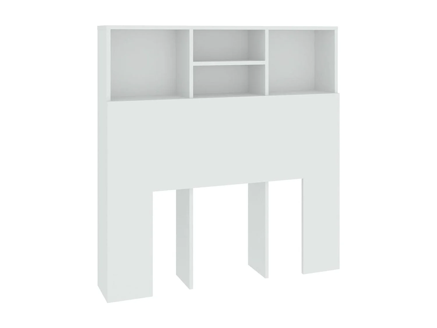 Kopfteil für Bett - Bett-Kopfteil mit Ablagen Weiß 100x19x103,5 cm -MN671255