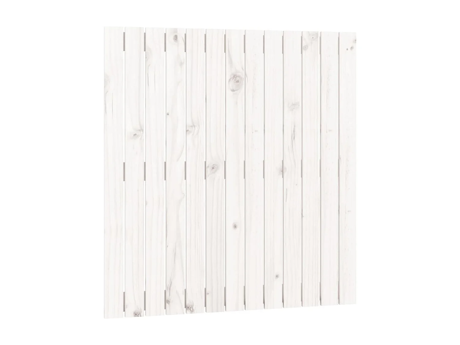 Wand-Kopfteil für Bett | Bett-Kopfteil Weiß 82,5x3x90 cm Massivholz Kiefer -MN675766