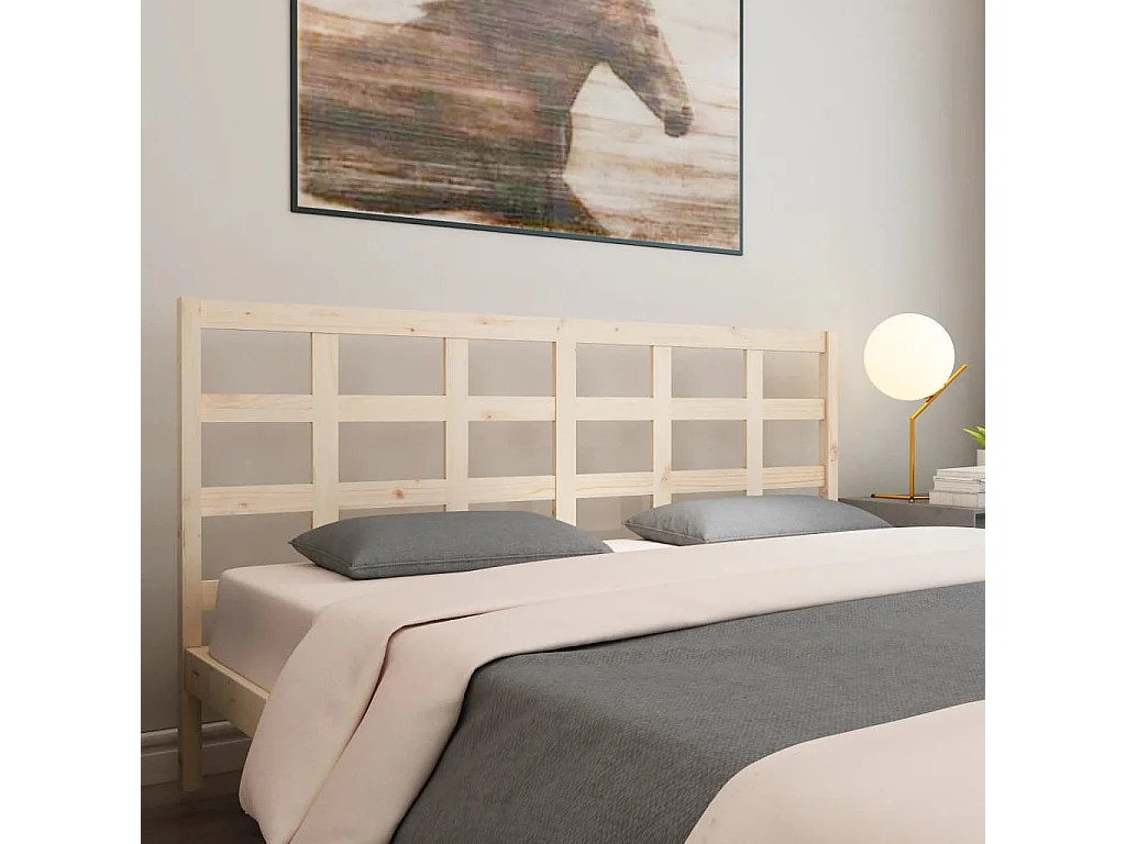 Kopfteil für Bett | Bett-Kopfteil 205,5x4x100 cm Massivholz Kiefer -MN551784