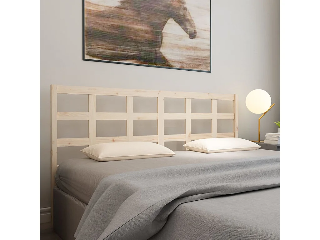 Kopfteil für Bett | Bett-Kopfteil 205,5x4x100 cm Massivholz Kiefer -MN551784