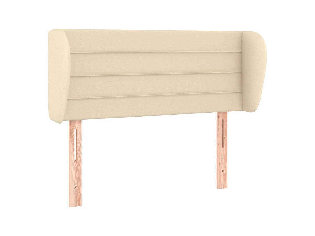 Kopfteil für Bett | Bett-Kopfteil mit Ohren Creme 93x23x78/88 cm Stoff -MN923844