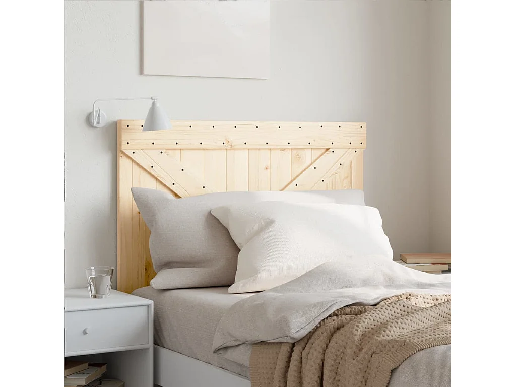 Kopfteil für Bett | Bett-Kopfteil 100x104 cm Massivholz Kiefer -MN841385