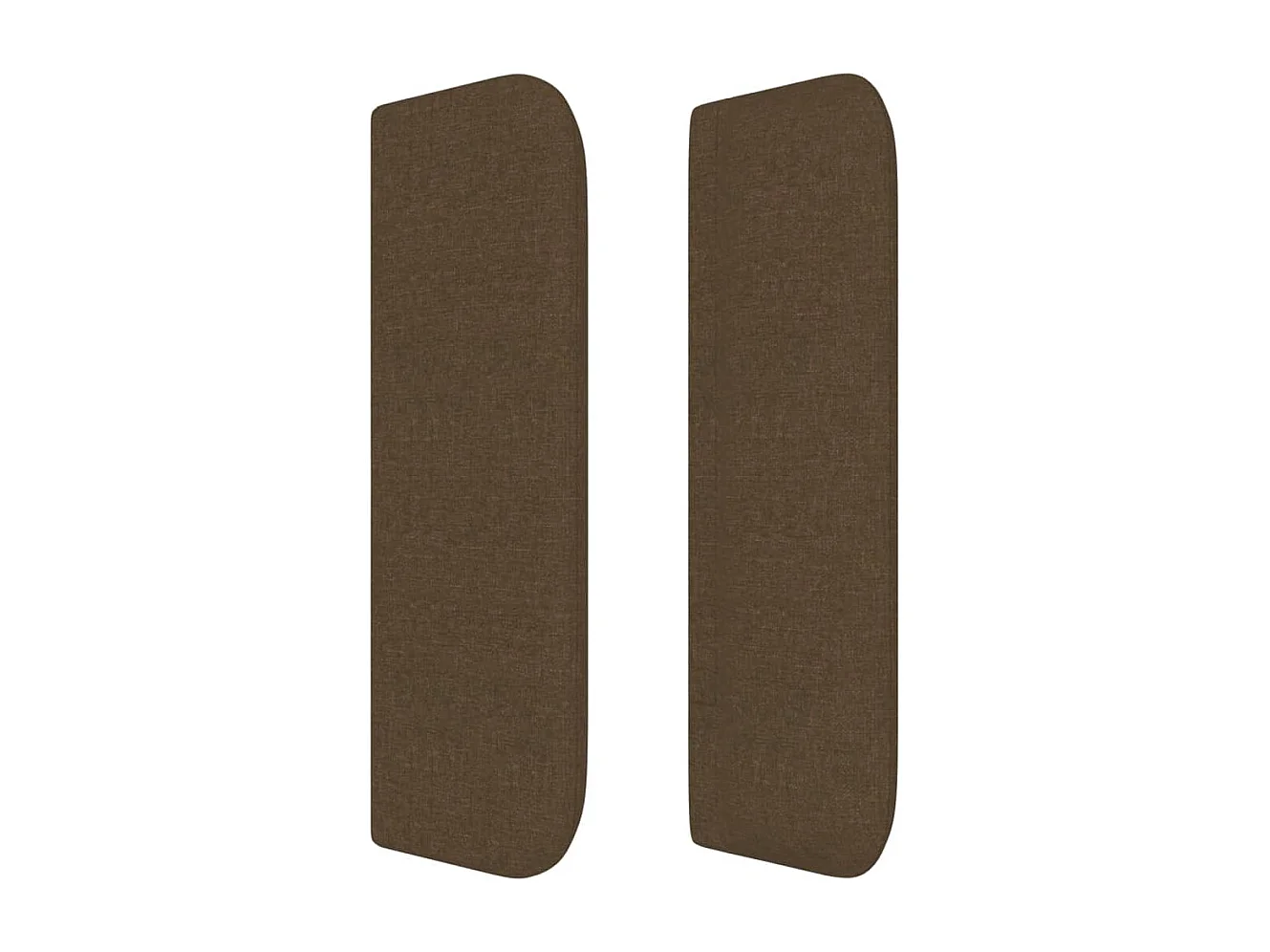 Kopfteil für Bett | Bett-Kopfteil mit Ohren Dunkelbraun 93x16x78/88 cm Stoff -MN560847