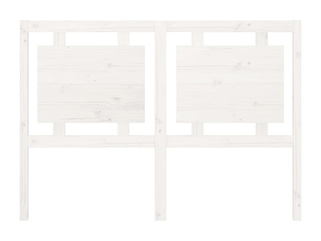 Kopfteil für Bett | Bett-Kopfteil Weiß 140,5x4x100 cm Massivholz Kiefer -MN493737