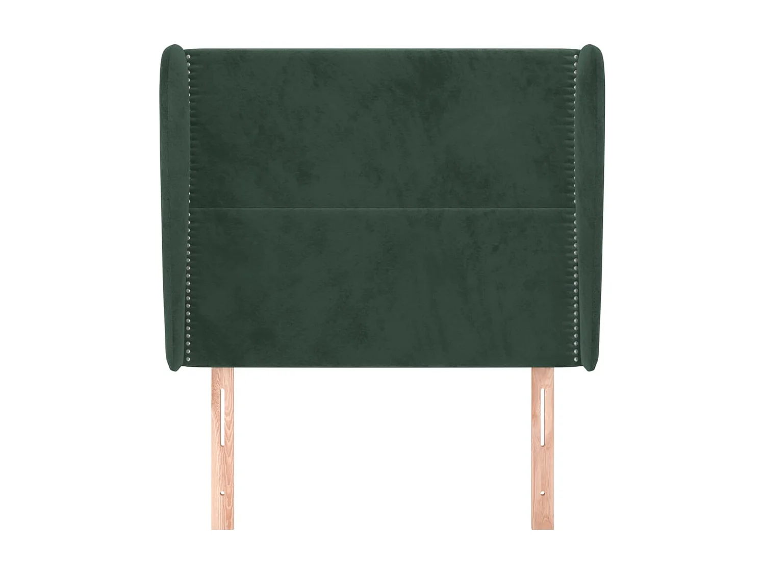 Kopfteil für Bett | Bett-Kopfteil mit Ohren Dunkelgrün 83x23x118/128 cm Samt -MN781234