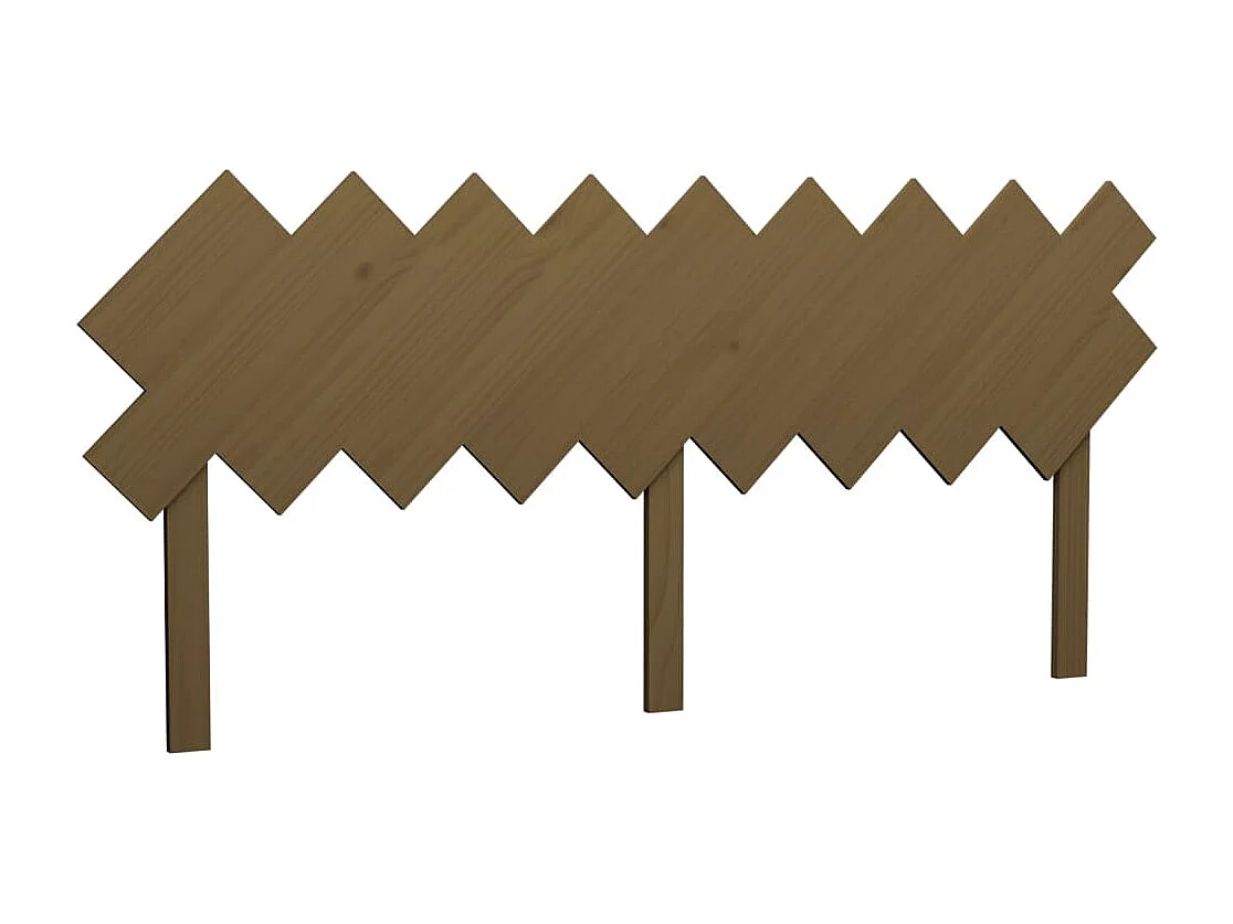 Kopfteil für Bett - Bett-Kopfteil Honigbraun 178x3x80,5 cm Massivholz Kiefer -MN483907