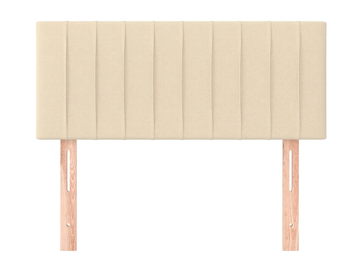 Kopfteil für Bett | Bett-Kopfteil Creme 100x5x78/88 cm Stoff -MN809234