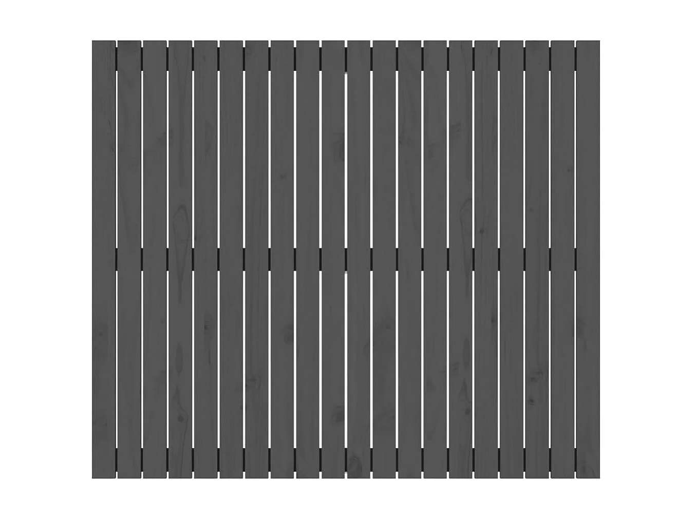 Wand-Kopfteil für Bett | Bett-Kopfteil Grau 127,5x3x110 cm Massivholz Kiefer -MN321162