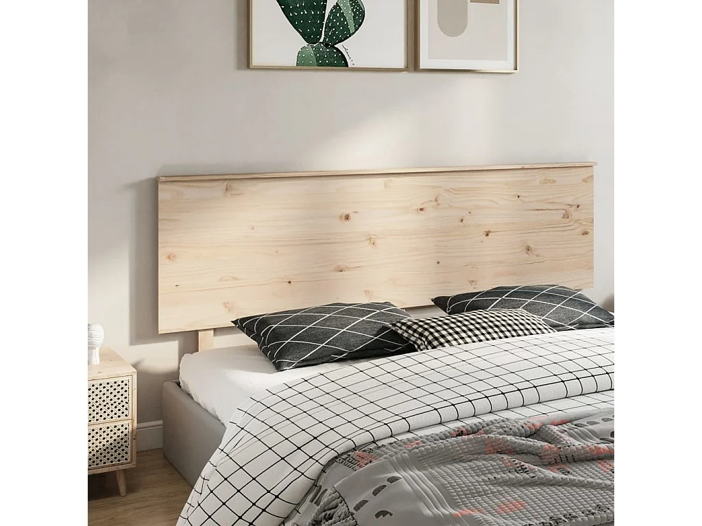 Kopfteil für Bett - Bett-Kopfteil 204x6x82,5 cm Massivholz Kiefer -MN905839