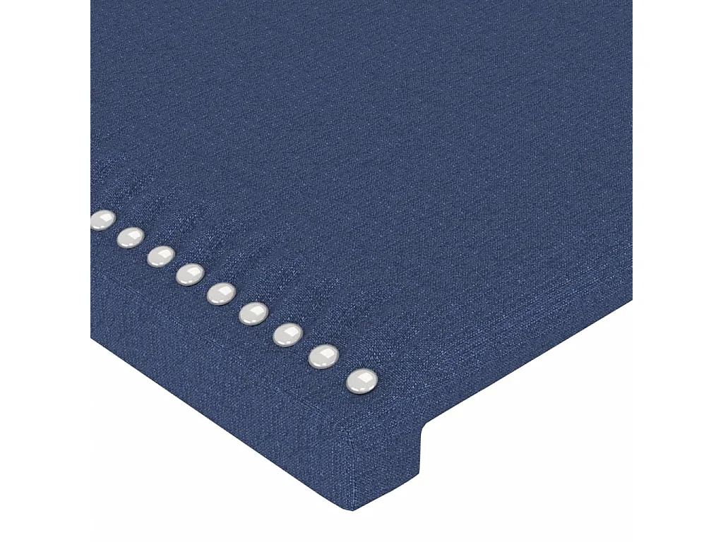 LED - Kopfteil für Bett | Bett-Kopfteil Blau 93x16x118/128 cm Stoff -MN605938