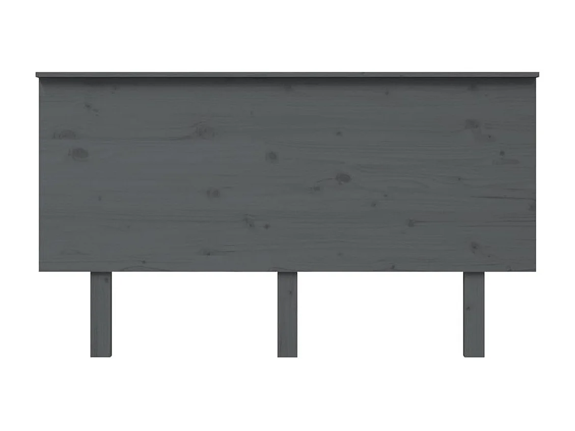 Kopfteil für Bett | Bett-Kopfteil Grau 144x6x82,5 Massivholz Kiefer -MN700072