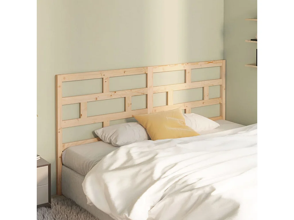 Kopfteil für Bett | Bett-Kopfteil 206x4x100 cm Massivholz Kiefer -MN838263