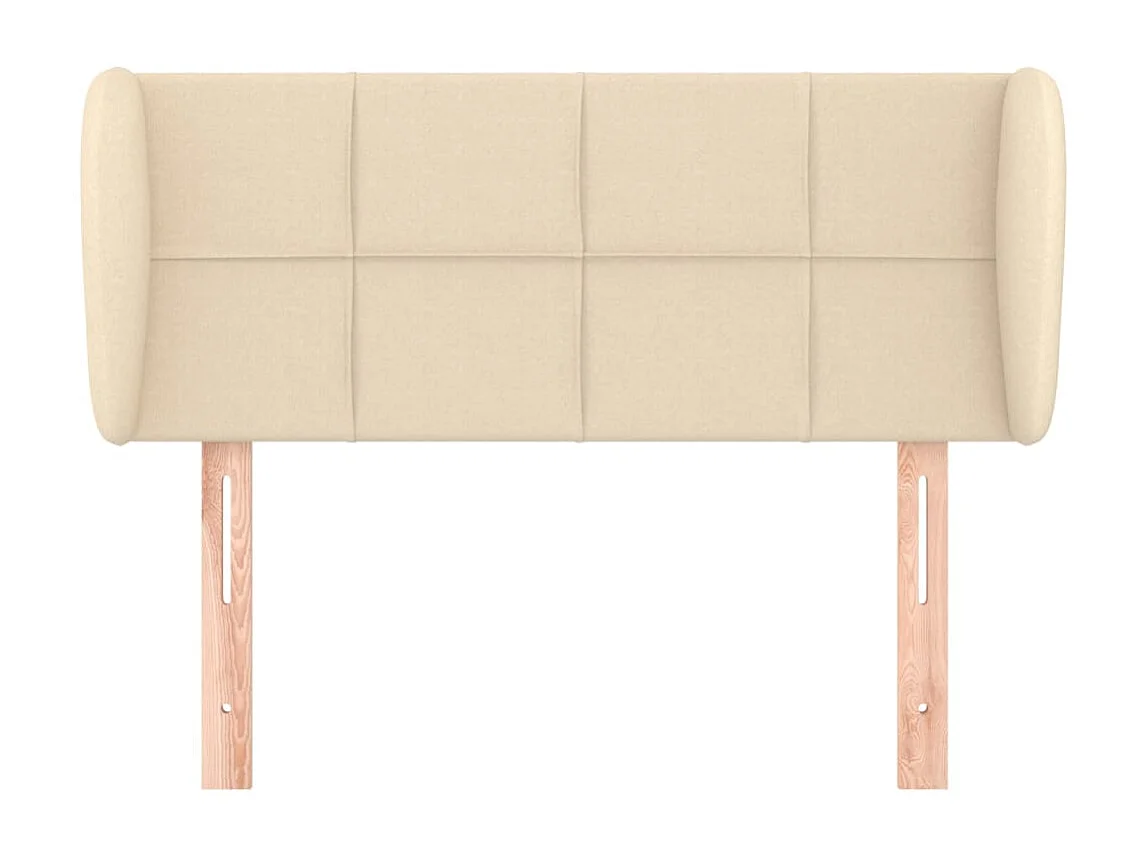 Kopfteil für Bett | Bett-Kopfteil mit Ohren Creme 83x23x78/88 cm Stoff -MN630895
