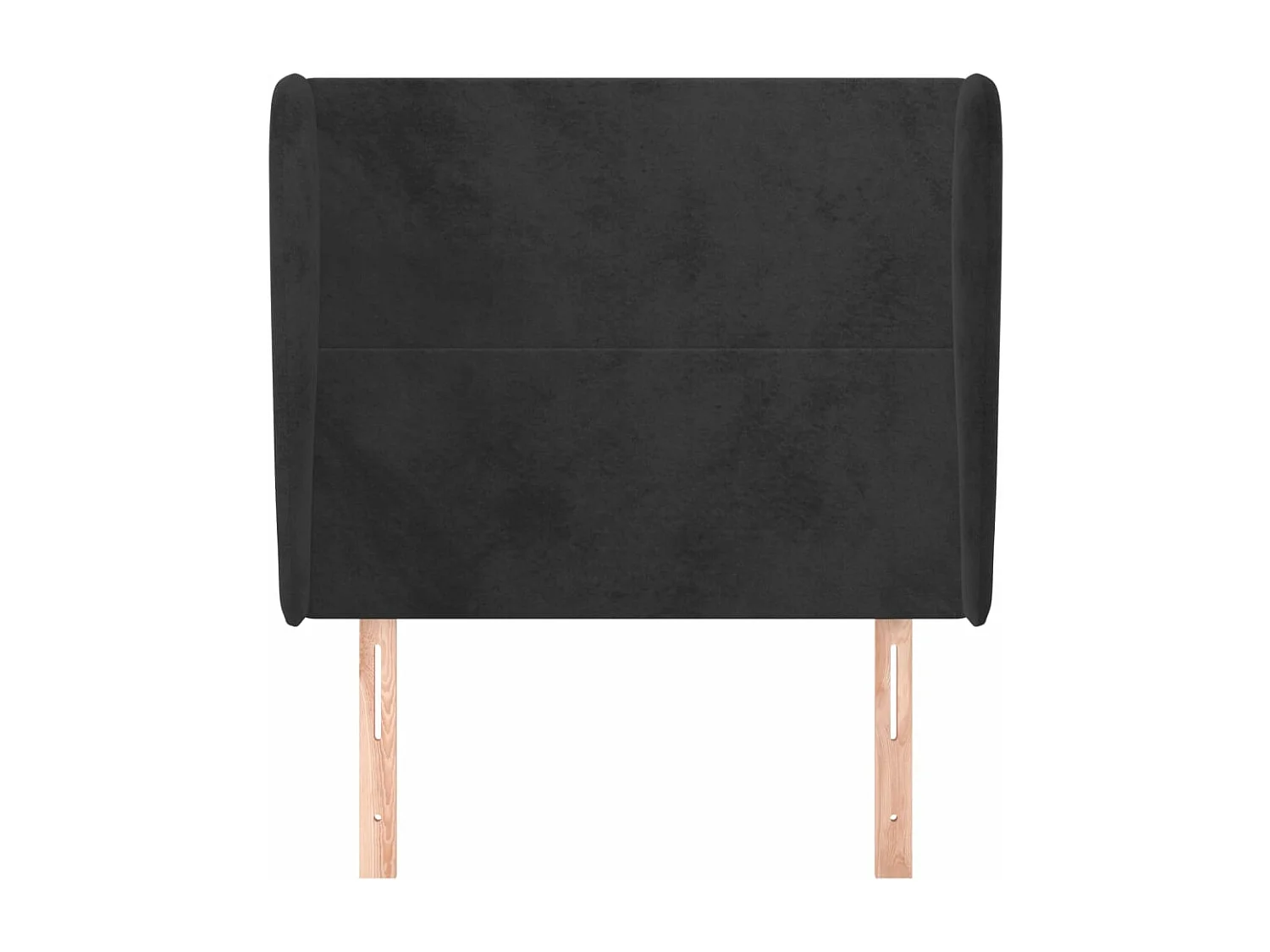 Kopfteil für Bett | Bett-Kopfteil mit Ohren Schwarz 103x23x118/128 cm Samt -MN614715