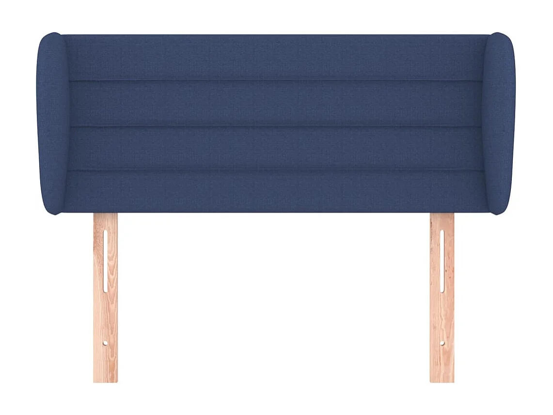 Kopfteil für Bett | Bett-Kopfteil mit Ohren Blau 103x23x78/88 cm Stoff -MN138794