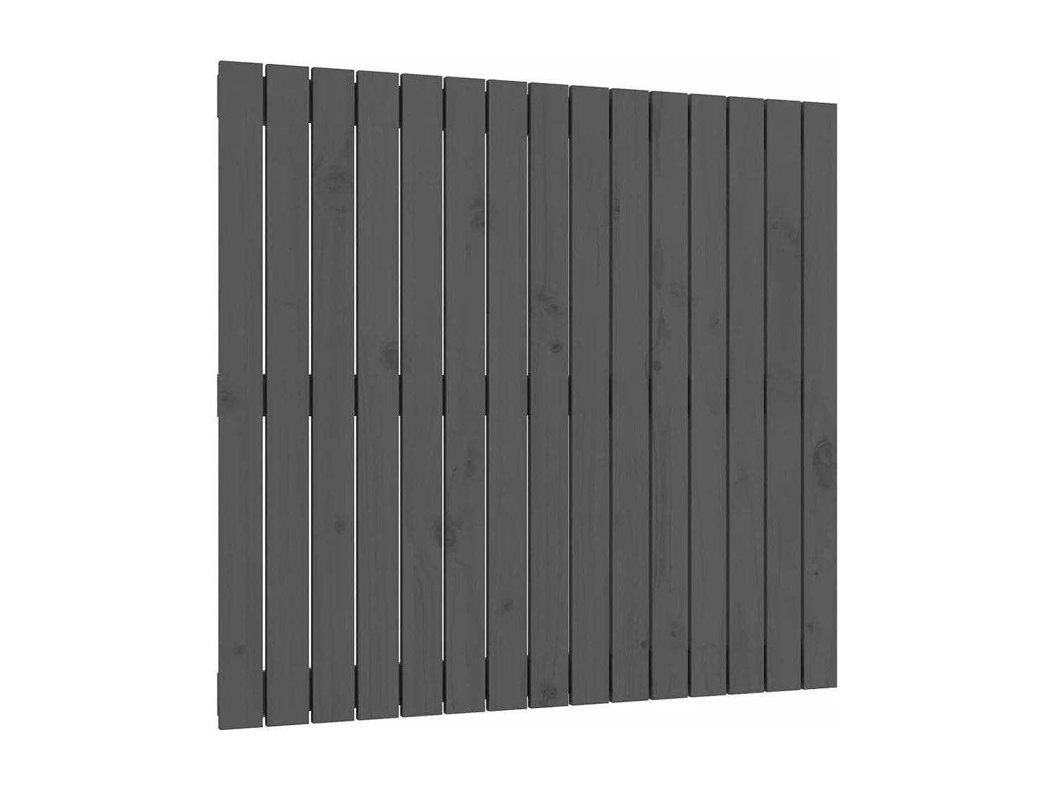 Wand-Kopfteil für Bett | Bett-Kopfteil Grau 95,5x3x90 cm Massivholz Kiefer -MN682664