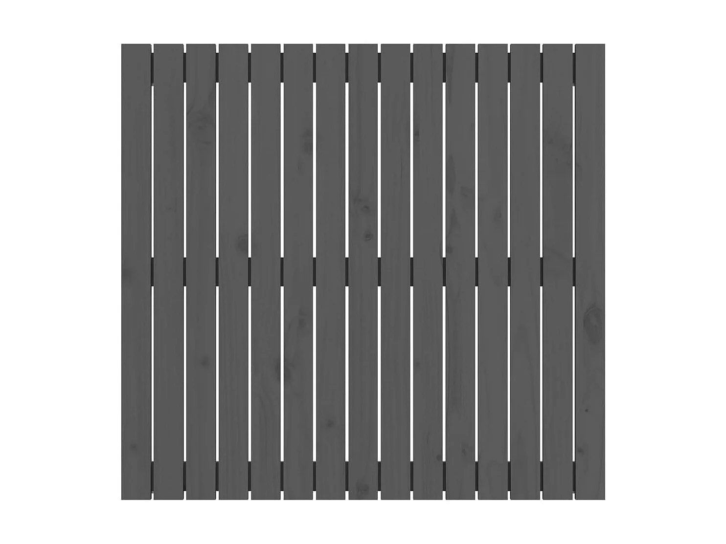 Wand-Kopfteil für Bett | Bett-Kopfteil Grau 95,5x3x90 cm Massivholz Kiefer -MN682664