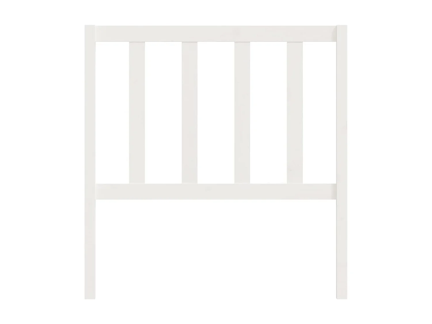 Kopfteil für Bett | Bett-Kopfteil Weiß 81x4x100 cm Massivholz Kiefer -MN298074