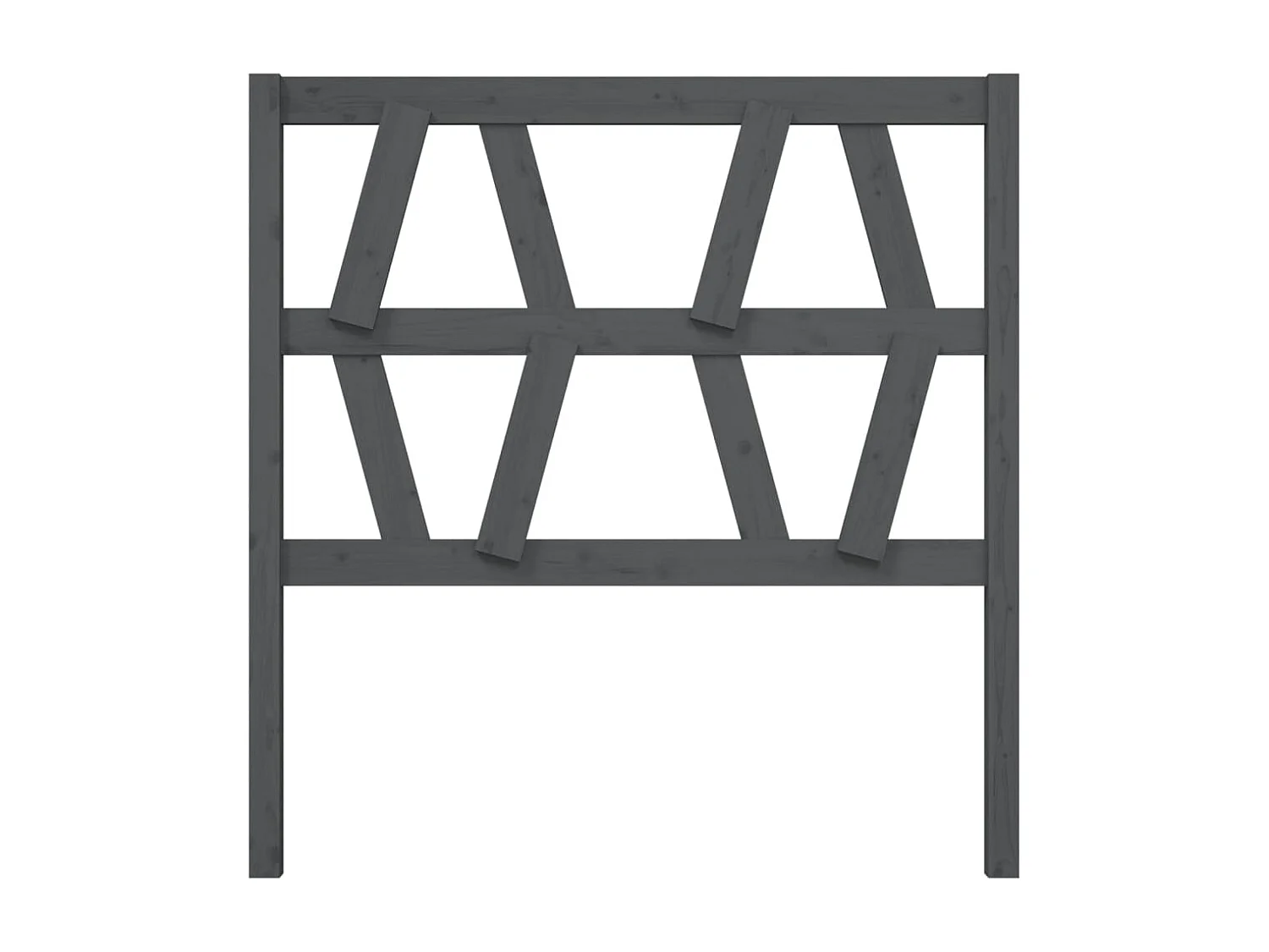 Kopfteil für Bett | Bett-Kopfteil Grau 81x4x100 cm Massivholz Kiefer -MN778775