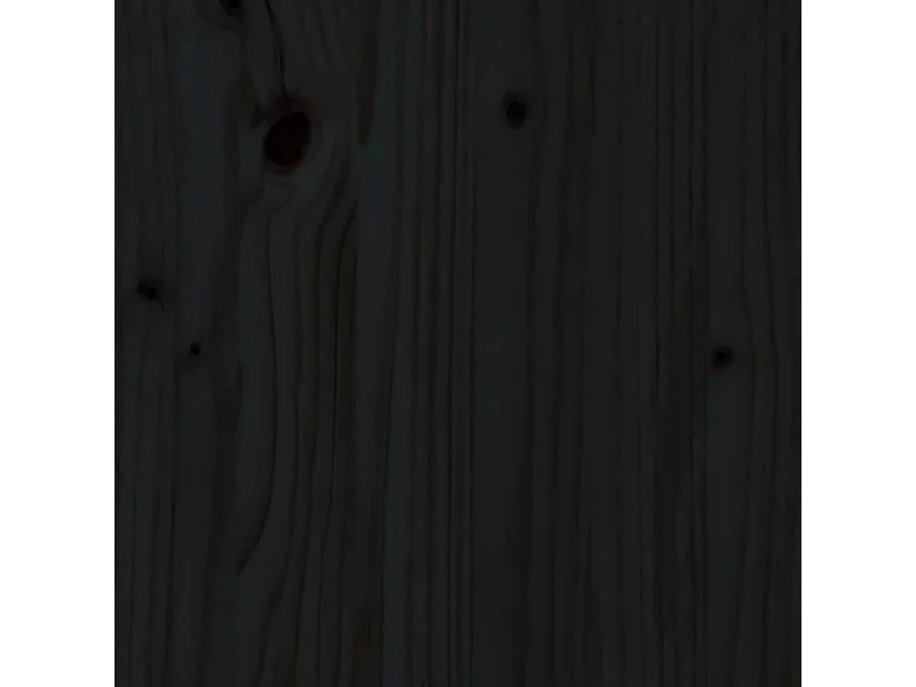 Kopfteil für Bett | Bett-Kopfteil Schwarz 205,5x4x100 cm Massivholz Kiefer -MN558617