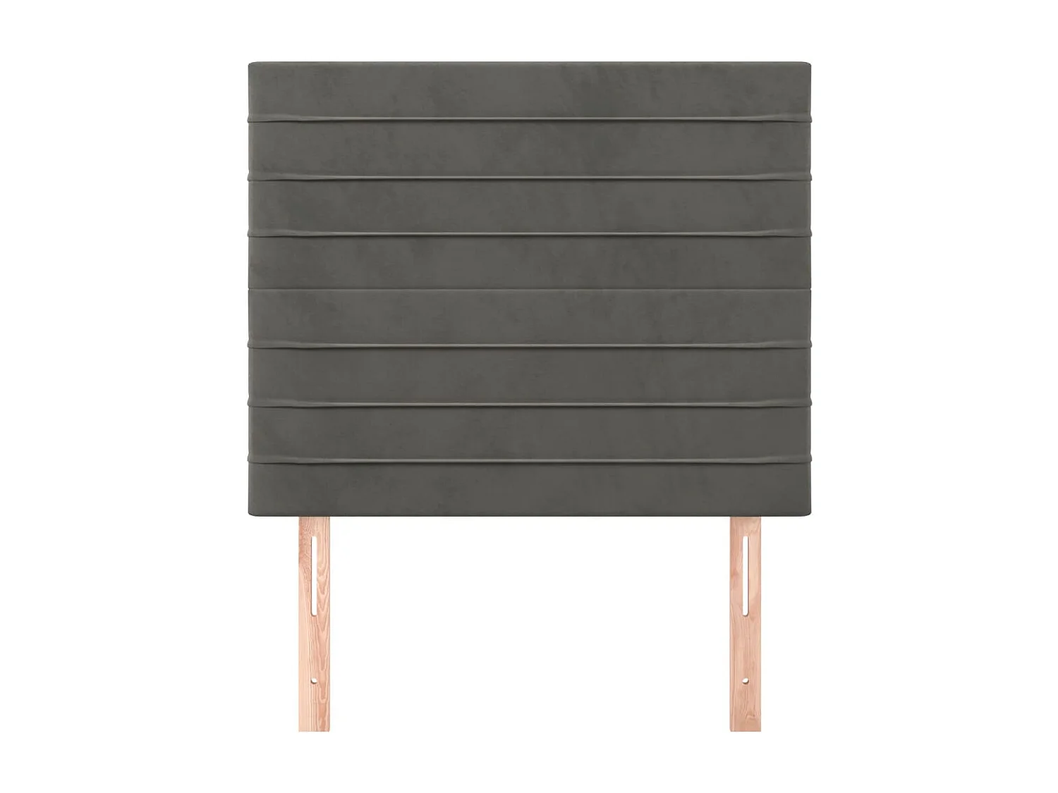 2er Kopfteil für Bett | Bett-Kopfteile Dunkelgrau 80x5x78/88 cm Samt -MN232684