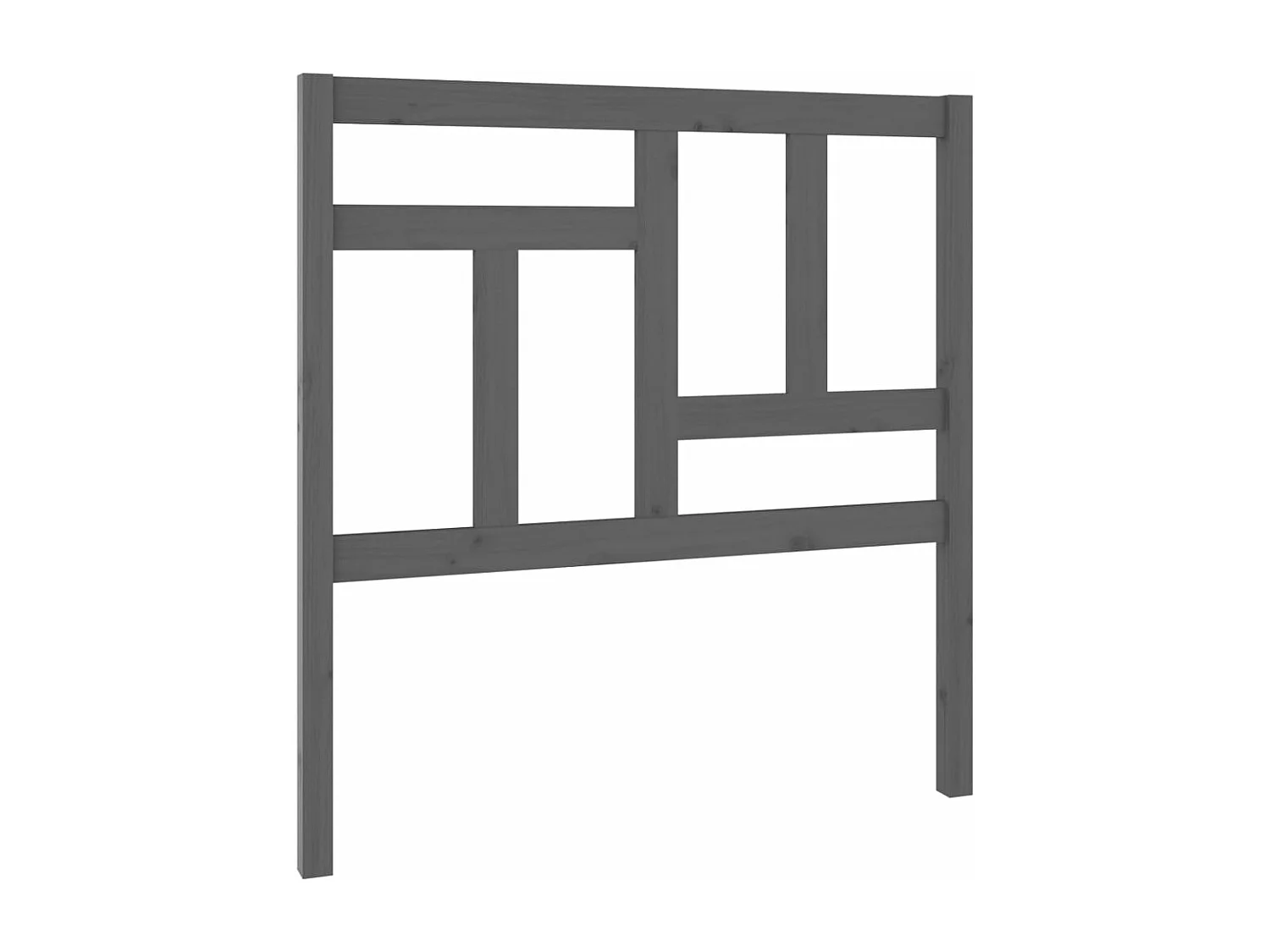 Kopfteil für Bett | Bett-Kopfteil Grau 95,5x4x100 cm Massivholz Kiefer -MN439516