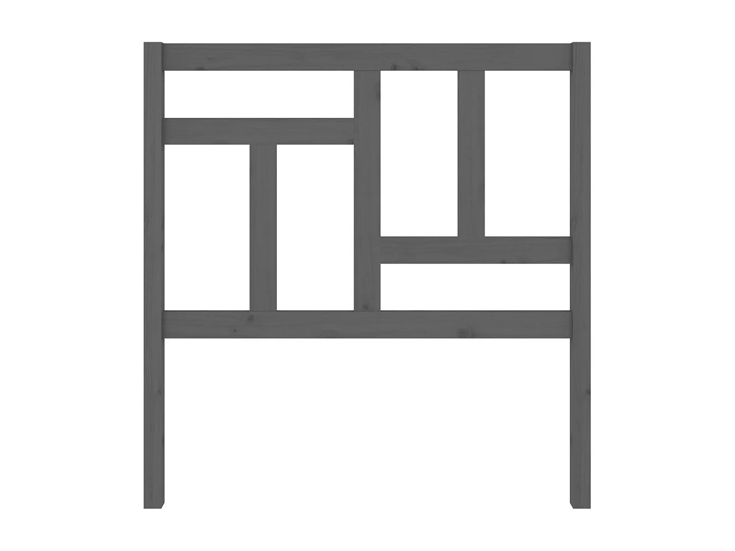 Kopfteil für Bett | Bett-Kopfteil Grau 95,5x4x100 cm Massivholz Kiefer -MN439516