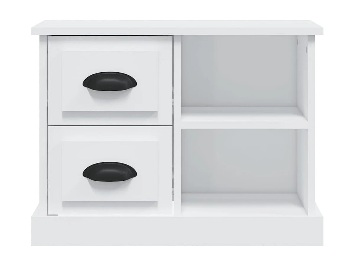 Nachttisch Nachtschrank Weiß 60x35,5x45 cm -RN99657