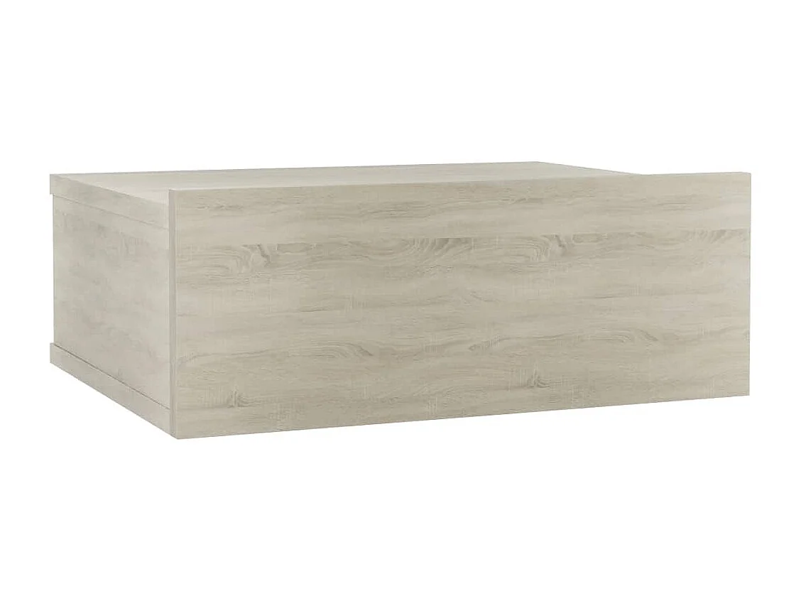 Hängender Nachttisch Nachtschrank Sonoma-Eiche 40x30x15 cm Holzwerkstoff -RN15672