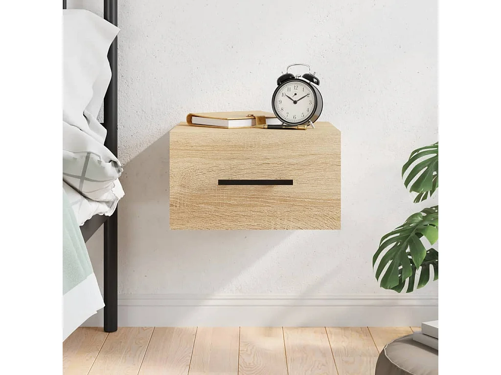 Wand-Nachttisch Nachtschrank Sonoma-Eiche 35x35x20 cm -RN22200