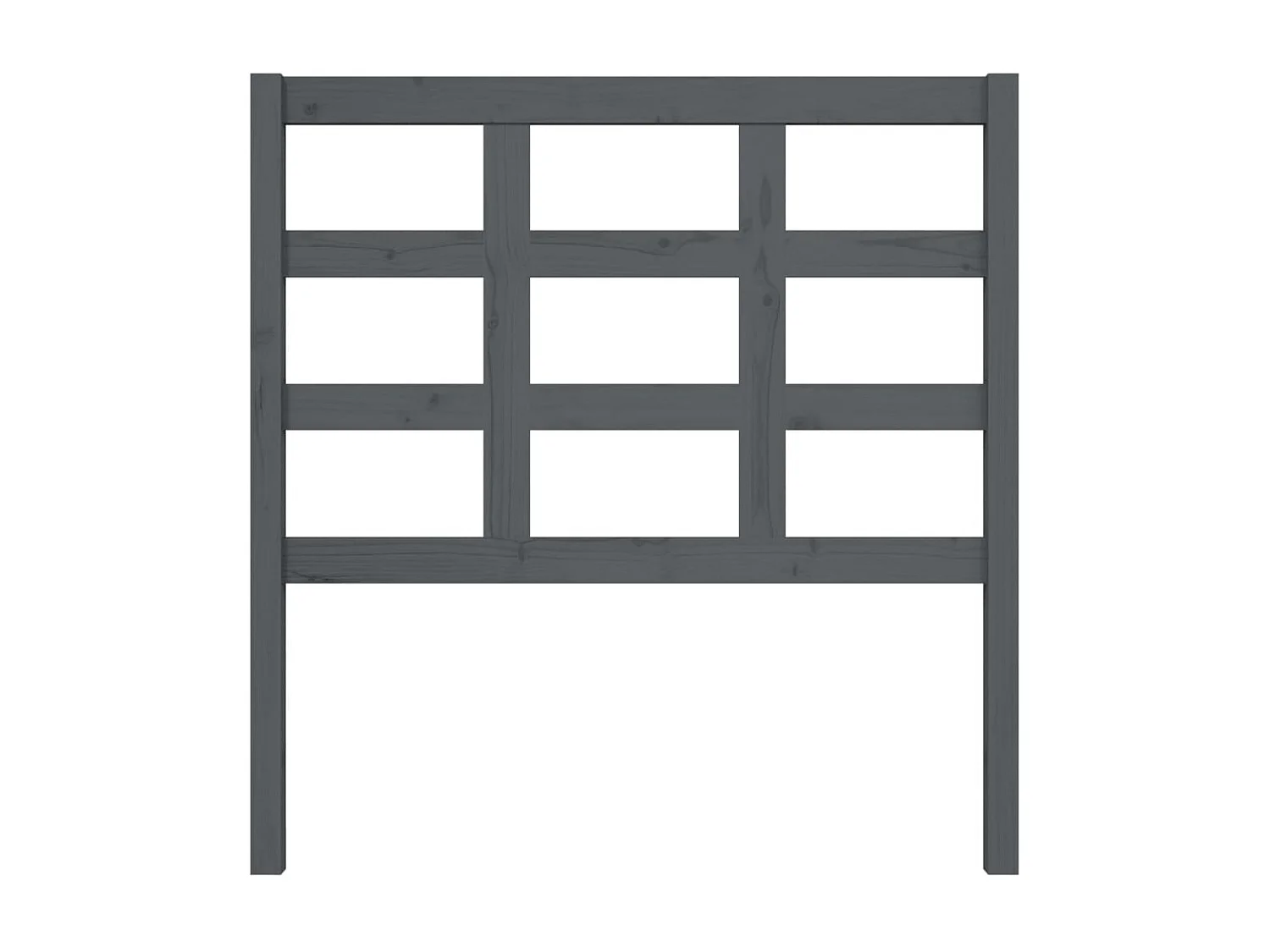 Kopfteil für Bett | Bett-Kopfteil Grau 95,5x4x100 cm Massivholz Kiefer -MN917804