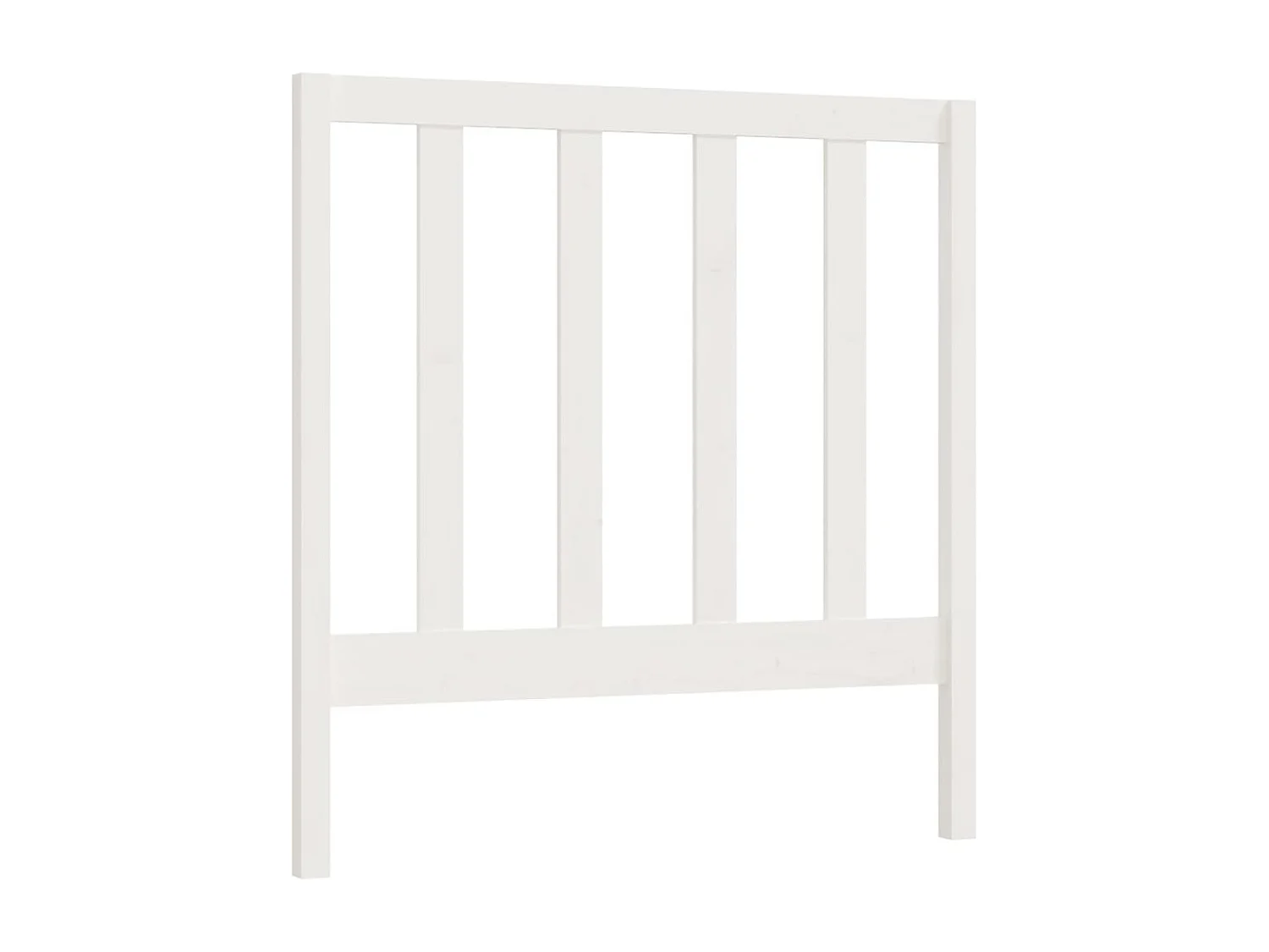 Kopfteil für Bett | Bett-Kopfteil Weiß 95x4x100 cm Massivholz Kiefer -MN270208