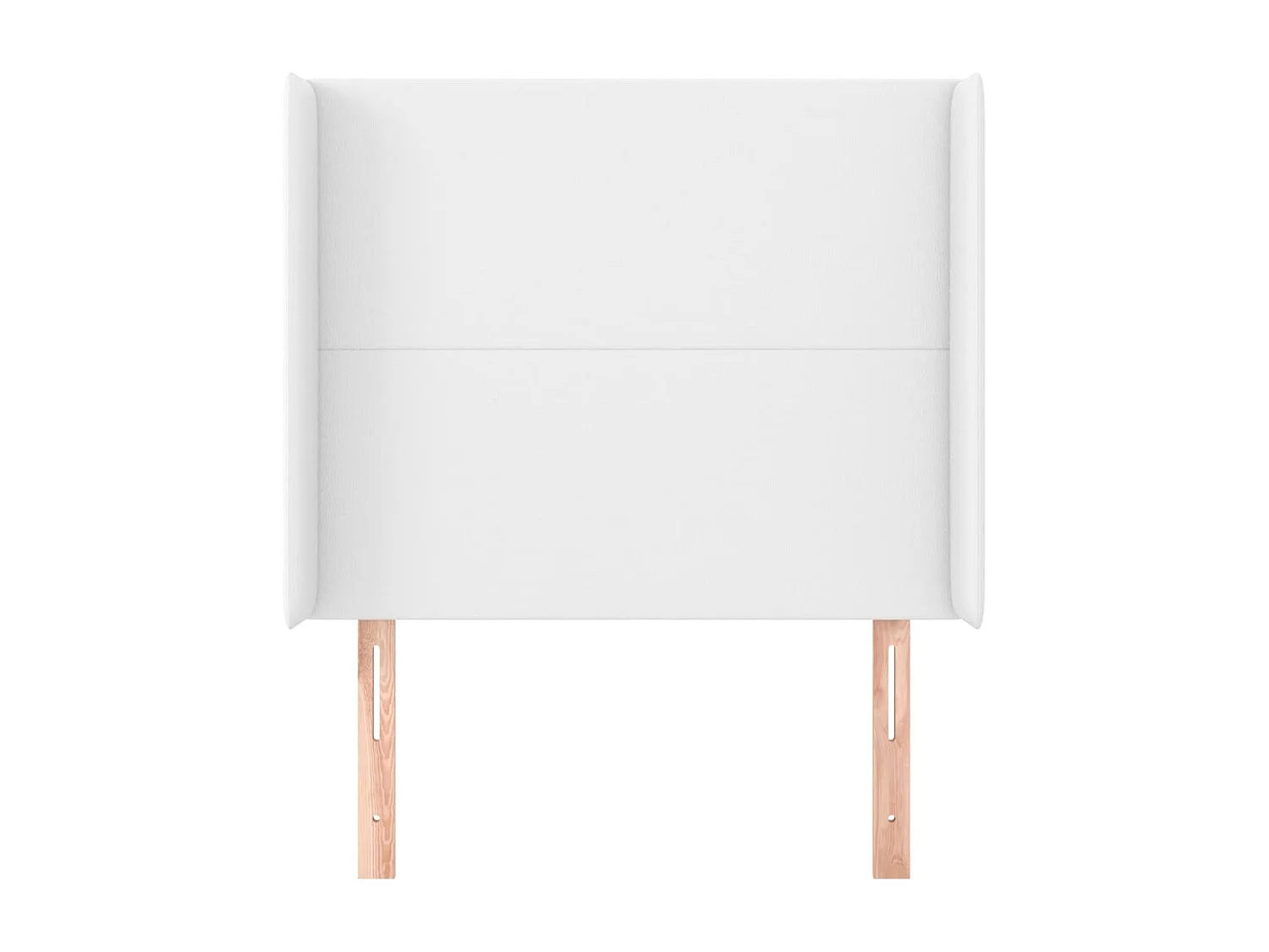 Kopfteil für Bett | Bett-Kopfteil mit Ohren Weiß 103x16x118/128 cm Kunstleder -MN397673