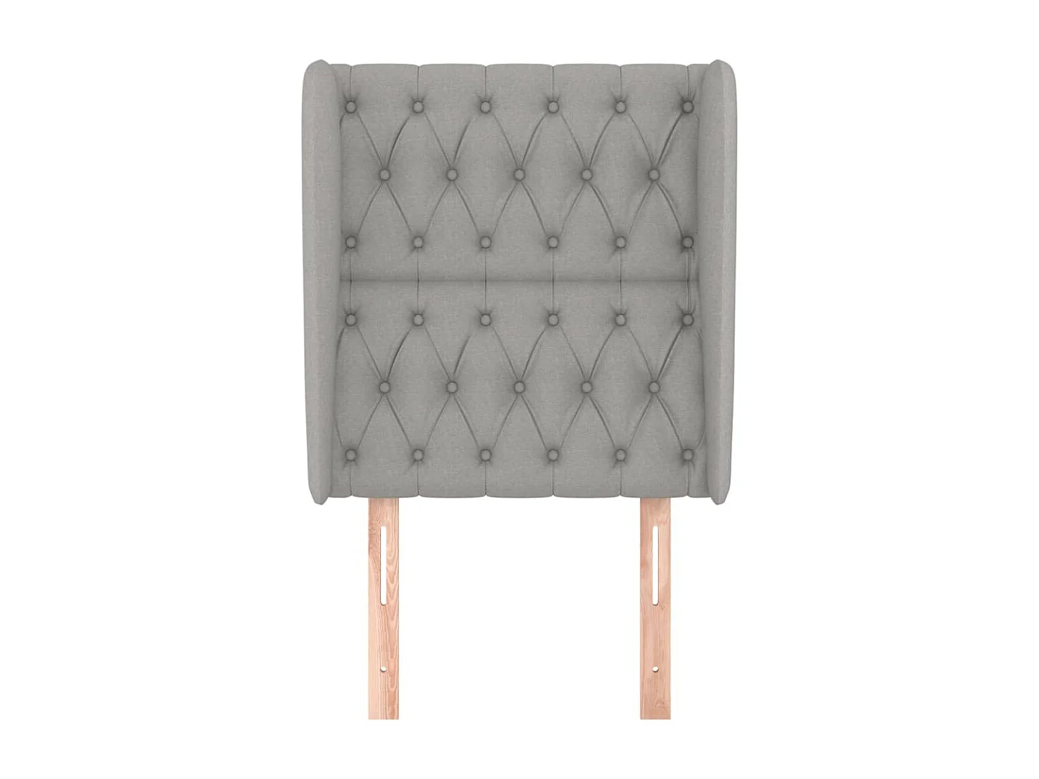 Kopfteil für Bett | Bett-Kopfteil mit Ohren Hellgrau 83x23x118/128 cm Stoff -MN156089