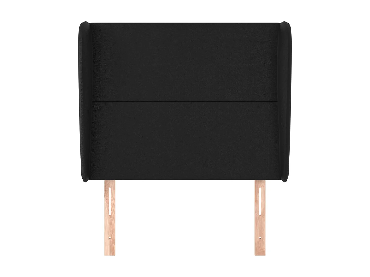 Kopfteil für Bett | Bett-Kopfteil mit Ohren Schwarz 93x23x118/128 cm Kunstleder -MN602791