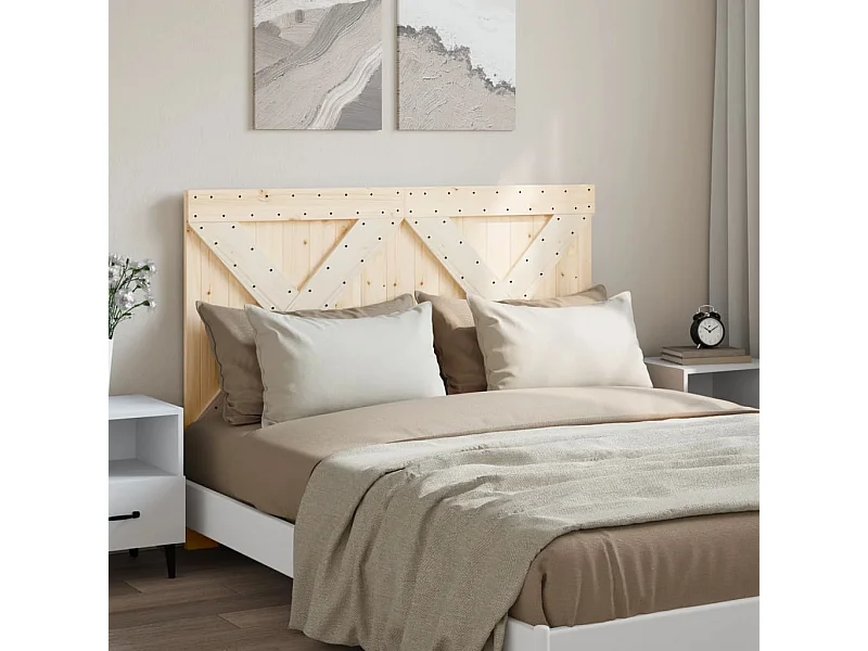 Kopfteil für Bett | Bett-Kopfteil 140x104 cm Massivholz Kiefer -MN990082