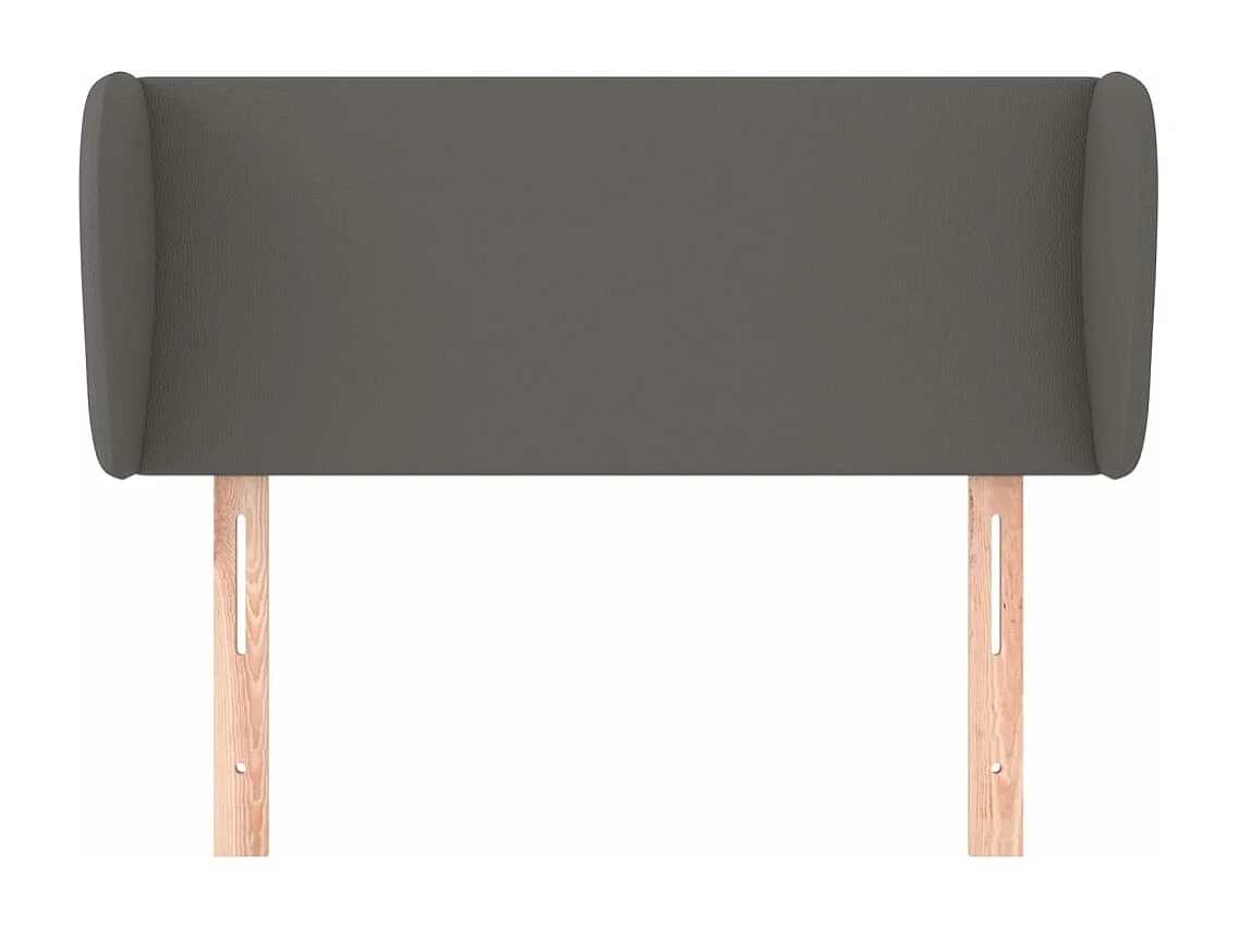 Kopfteil für Bett | Bett-Kopfteil mit Ohren Grau 103x23x78/88 cm Kunstleder -MN737559