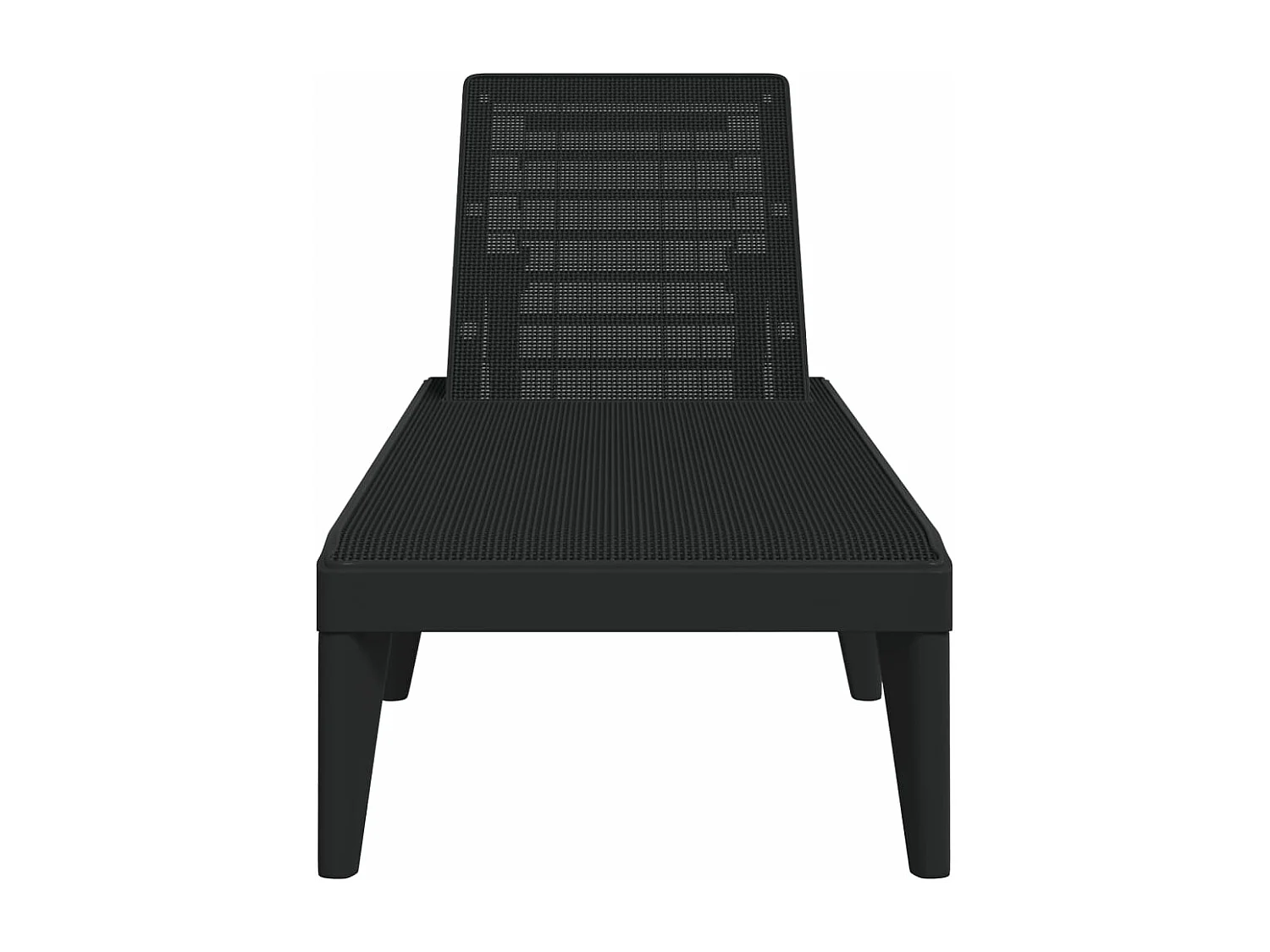 Bain de soleil anthracite 186x60x29 cm PP REO76233