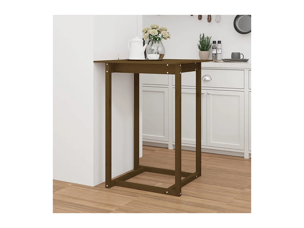 Meuble de bar Marron miel 80x80x110 cm Bois massif de pin GHR30766