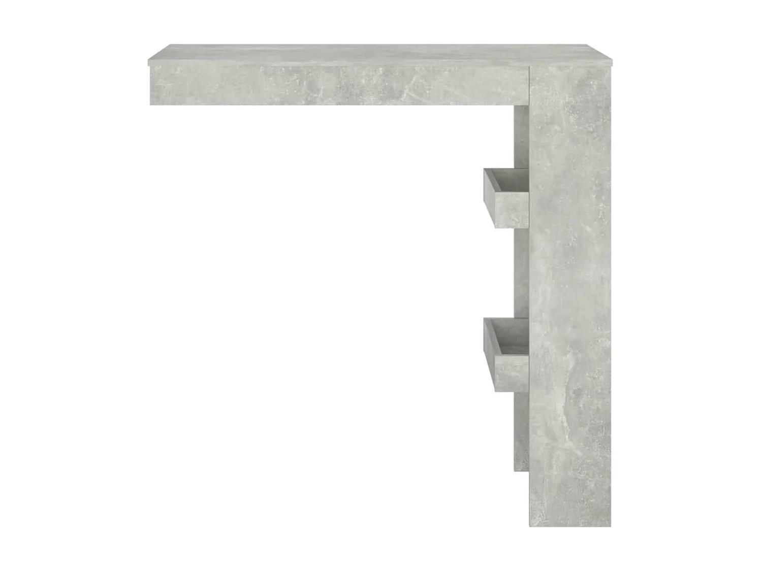 Mesa de bar de pared madera contrachapada gris 102x45x103,5cm ES834851