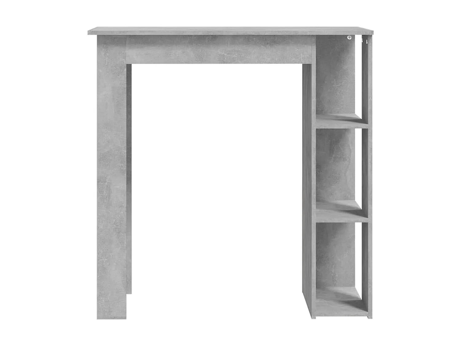 Meuble de bar avec étagère Gris béton 102x50x103,5 cm Aggloméré GHR42610