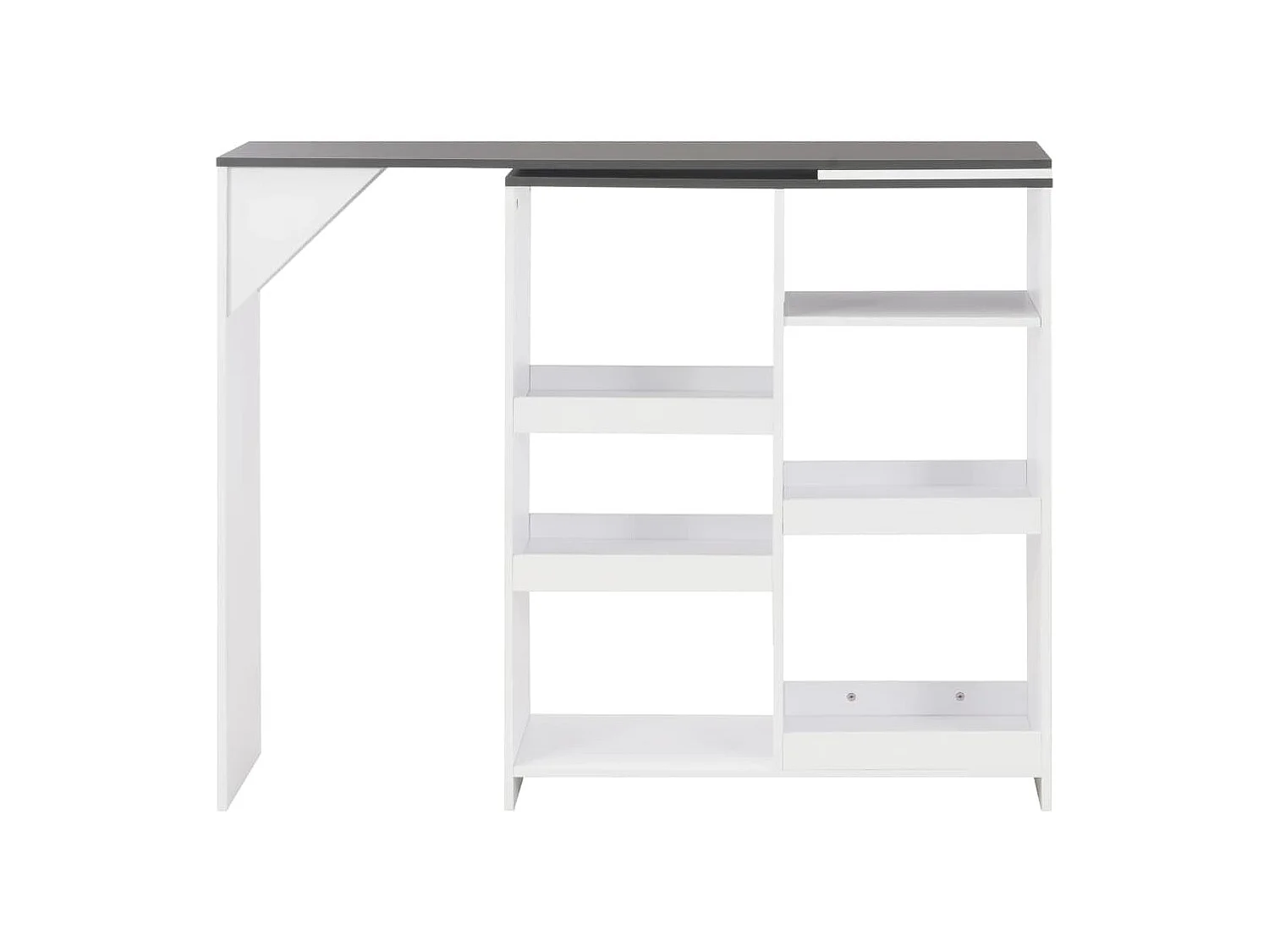 Meuble de bar avec Meublette amovible Blanc 138x39x110 cm GHR69906