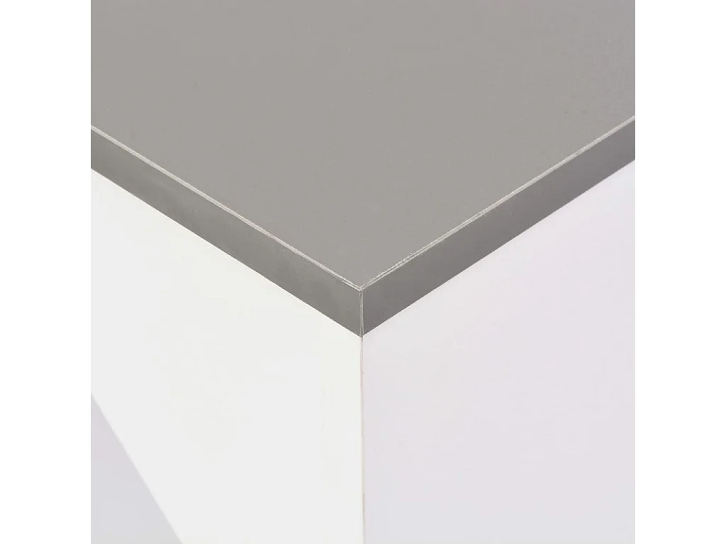 Meuble de bar avec Meublette amovible Blanc 138x39x110 cm GHR69906