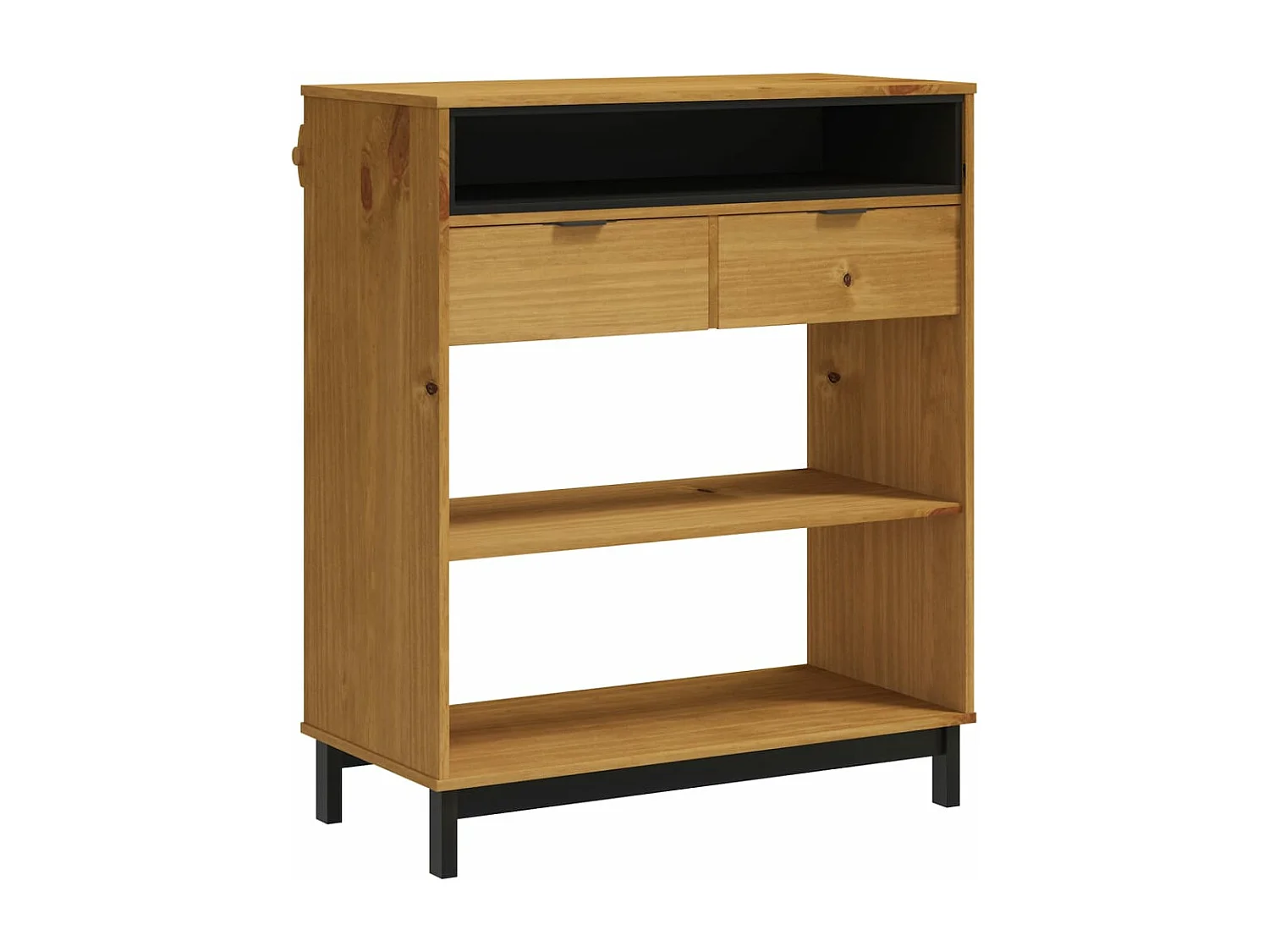 Meuble de bar FLAM 92x45x110 cm bois massif Pin GHR38843