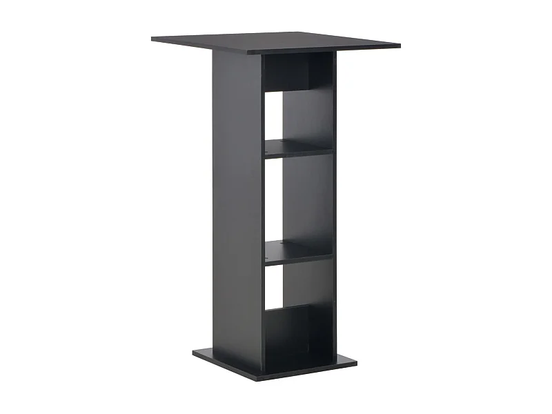 Móvel de bar 60x60x110 cm preto PT821131